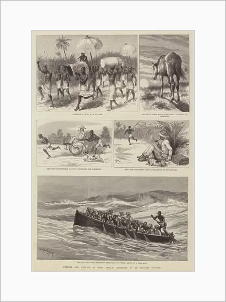 French and English in West Africa, sketches by an English Officer (engraving)