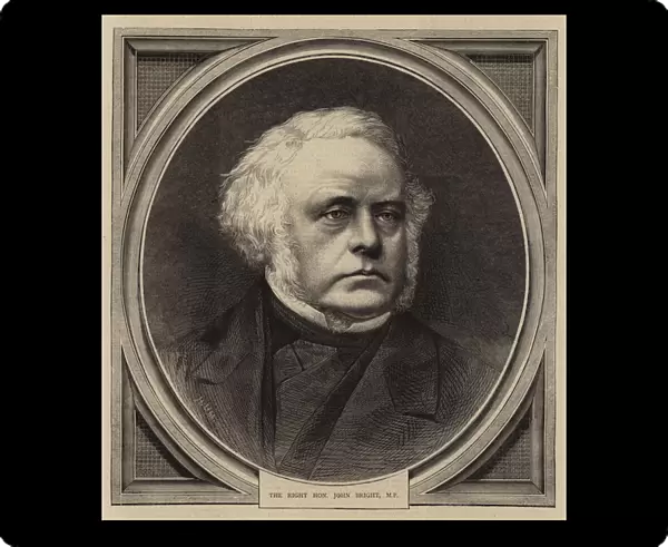 The Right Honourable John Bright, MP (engraving)