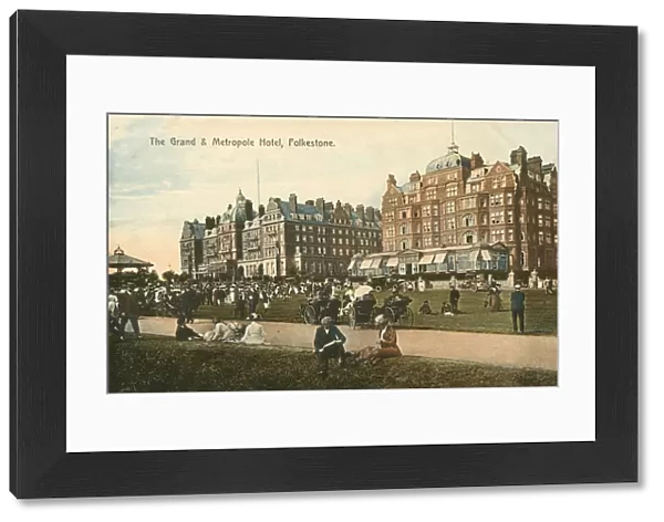The Grand and Metropole Hotels, Folkestone (colour photo)