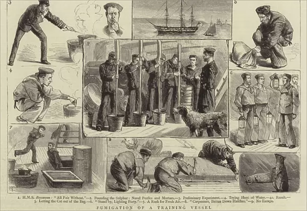 Fumigation of a Training Vessel (engraving)