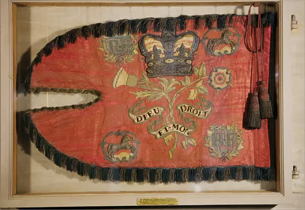 Guidon of the Marquis of Granbys 21st Light Dragoons, c. 1760 (silk)