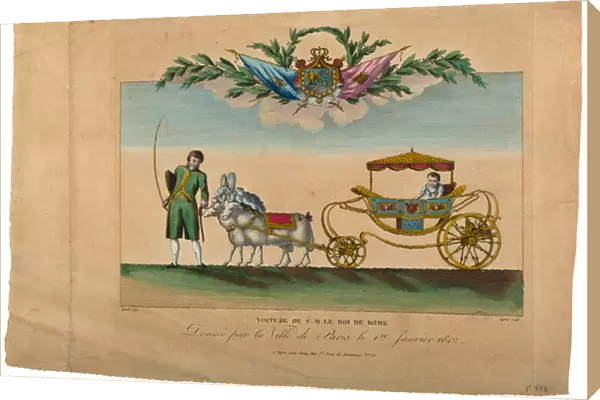 The carriage of the King of Rome, given by the city of Paris