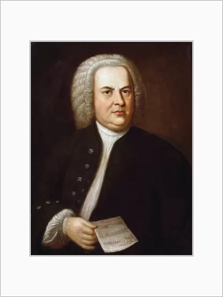 Portrait of Johann Sebastian Bach, by Haussmann, Elias Gottlob (1695-1774) (oil on canvas
