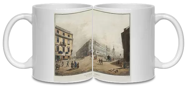 View of Sadovaya Street in Saint Petersburg - Karl Petrovich Beggrov (1799-1875)
