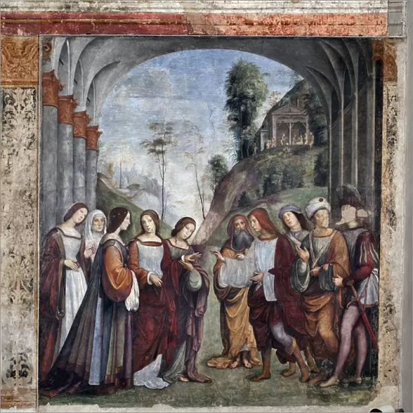 Life of St Cecilia: Wedding of St Cecilia and Valerian (fresco, 1506)