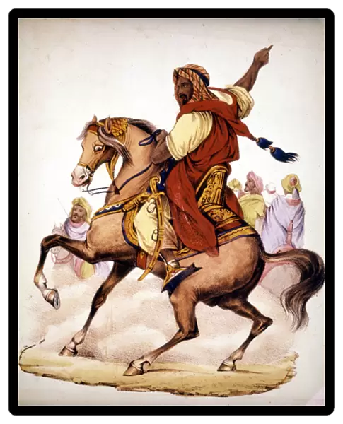 Abd El Kader (Abd El-Kader) (1807 - 1883), Arab emir of Algeria. 19th century lithography
