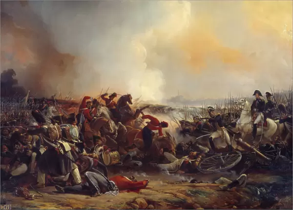 Battle of Polotsk on 18  /  08  /  1812 Painting by Jean Charles Langlois (1789-1870) 1838 Sun