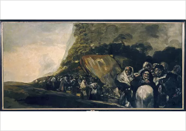 The pelerinage has the source San Isidro Painting by Francisco de Goya (1746-1828