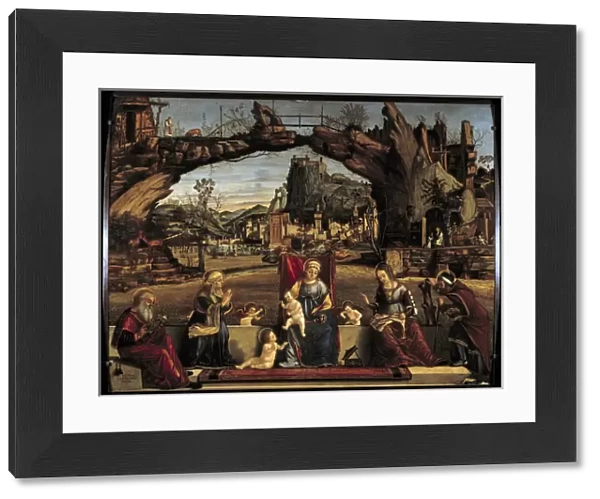 The Holy Conversation Painting by Vittore Carpaccio (1450-1526) 16th century Sun