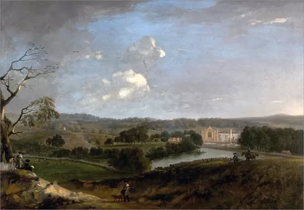 West View of Newstead Abbey, Nottinghamshire, 1726 (oil on canvas)