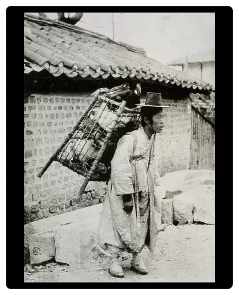 Chicken merchant, Korea, late 19th century