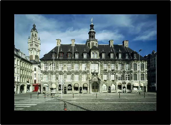 The old Bourse seen from La Grand Place de Lille, France