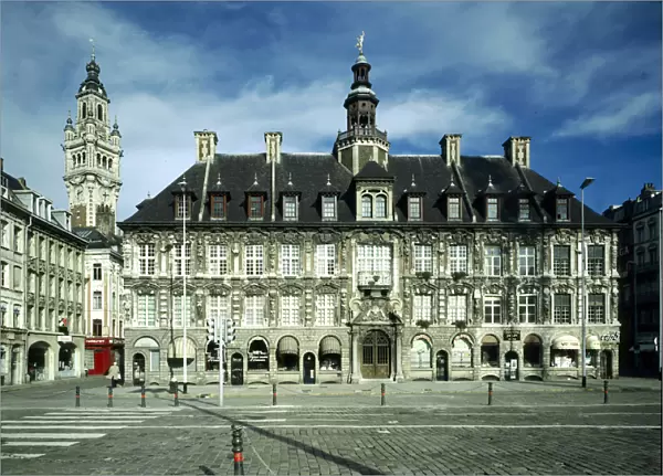 The old Bourse seen from La Grand Place de Lille, France