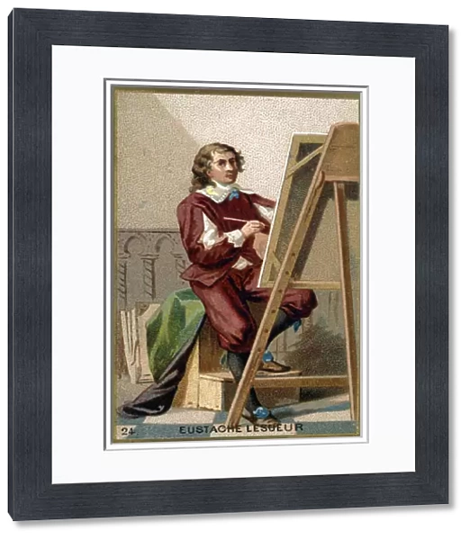 Portrait of Eustache Le Sueur (1617 - 1655), French painter, designer and decorator