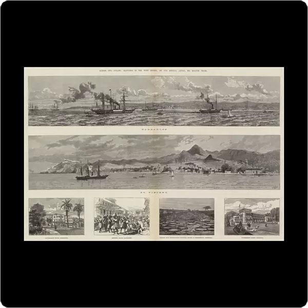 Across Two Oceans, Sketches in the West Indies (engraving)