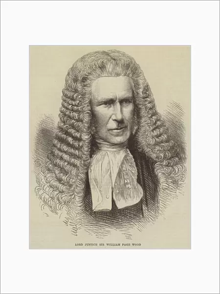 Lord Justice Sir William Page Wood (engraving)