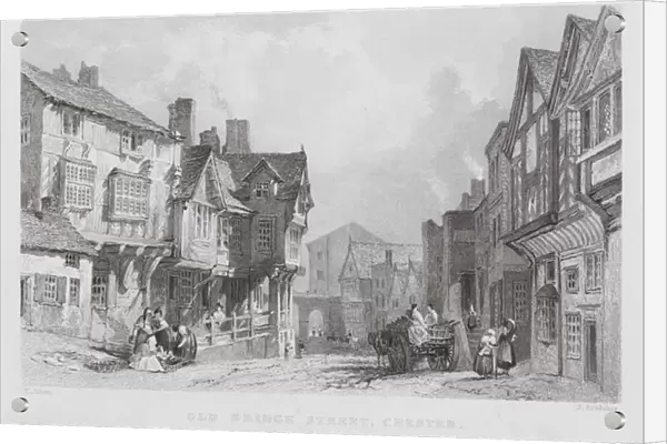 Old Bridge Street, Chester (engraving)
