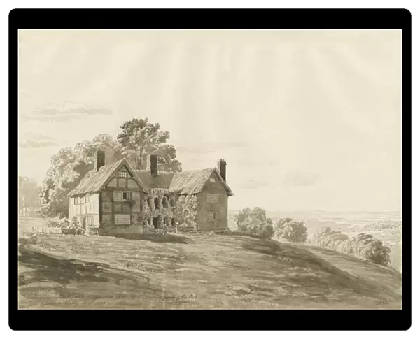 Patshull Park - Lodge: sepia wash drawing, Aug 1820 (drawing)