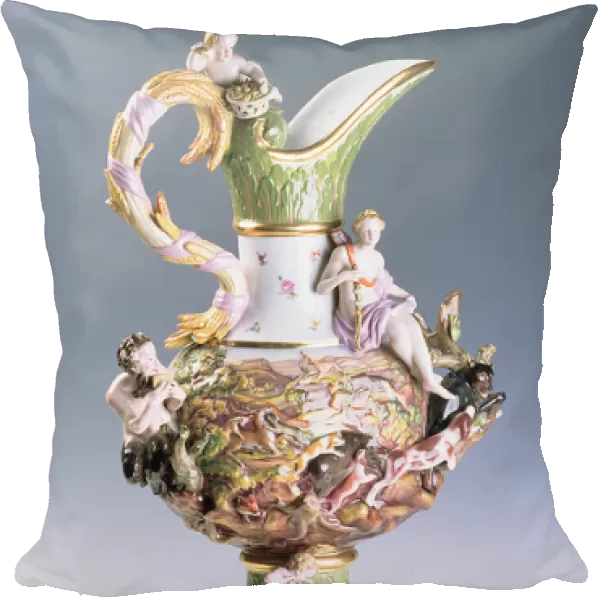 Decorative jug representing Earth, manufactured in Misnia, c. 1860-80 (porcelain)