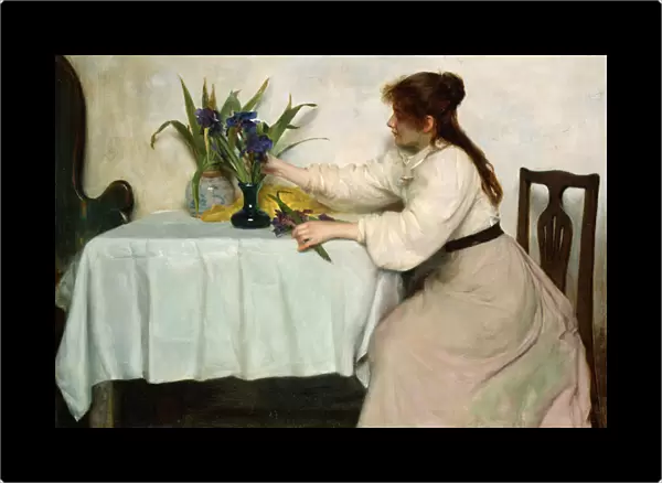 Arranging the Irises, 1897 (oil on canvas)