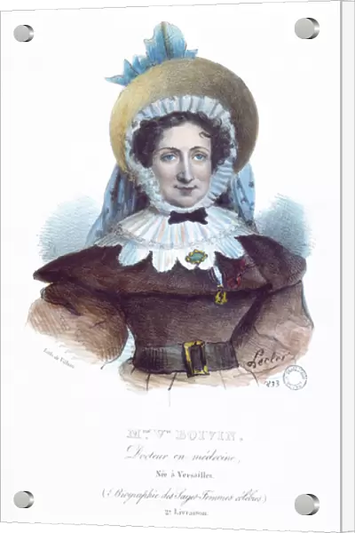 Madame Boivin (1783-1841) from a book on famous women, 1833 (colour litho)