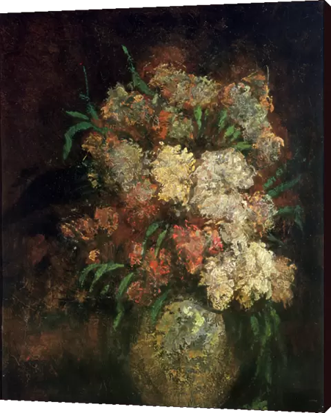 Vase of Flowers, c. 1870-75 (oil on canvas)