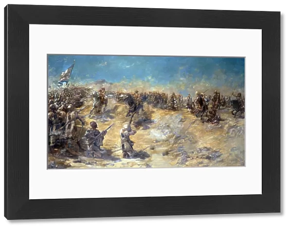 Charge of the 21st Lancers at the Battle of Omdurman on 2nd September 1898