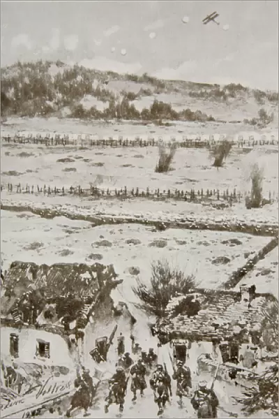 Attack on Hill 60, from The Year 1915: a Record of Notable Achievements