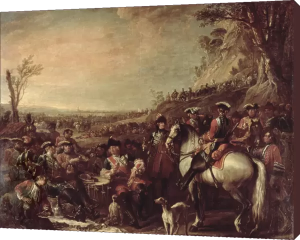Mounted Dragoons of the Kings Household, 1737 (oil on canvas)