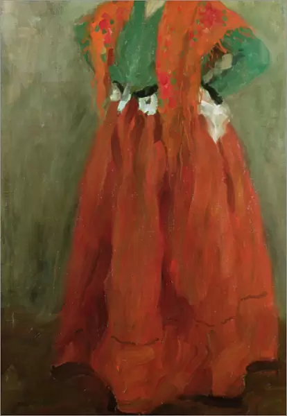 The Artists Wife dressed as a Spanish Woman, c. 1901 (oil on panel)