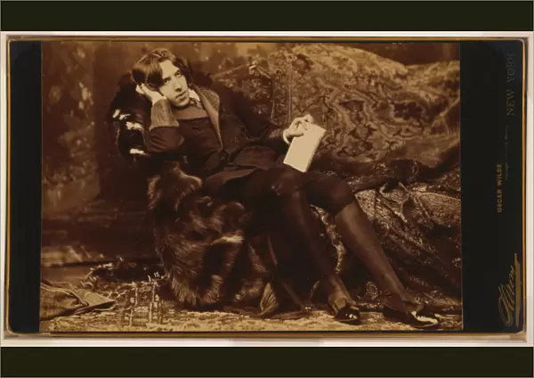 Portrait of Oscar Wilde, c. 1822 (sepia photo)