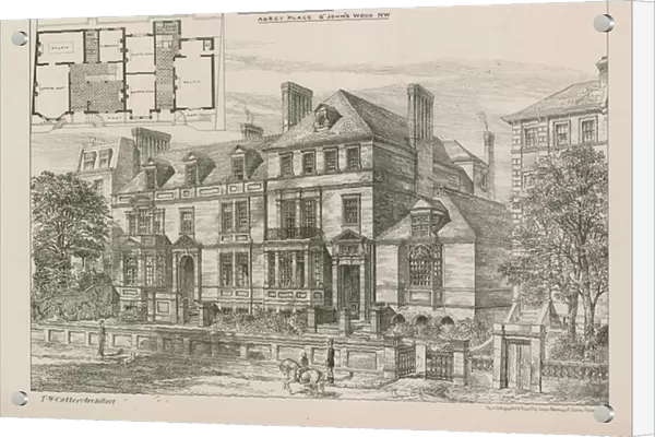 House and studios in Abbey Place (engraving)