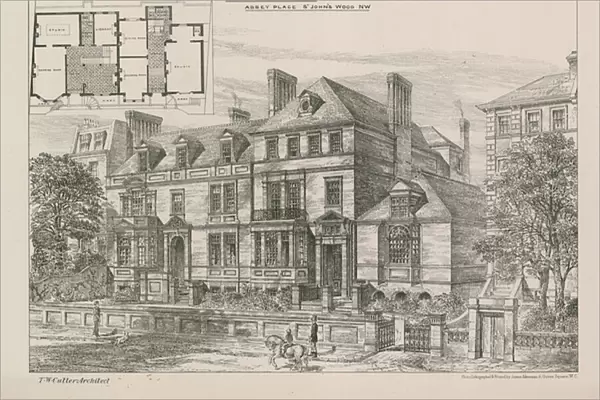 House and studios in Abbey Place (engraving)