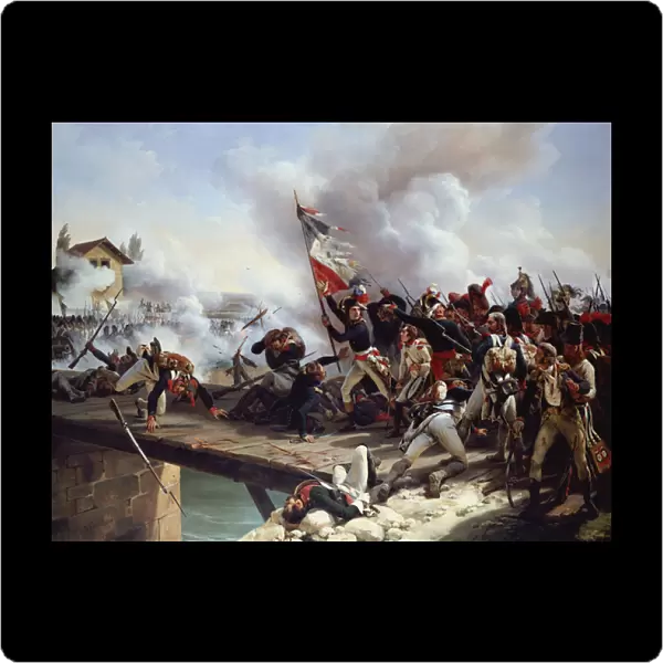 The Battle of Pont d Arcole, 1826 (oil on canvas)