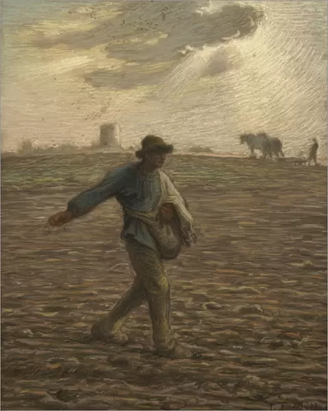 The Sower, c. 1865 (pastel on paper)