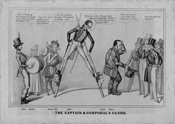 The captain & corporals guard, published by H R Robinson, New York, 1841 (litho)