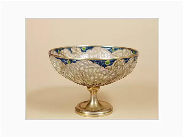 Plique-a-jour cup, c. 1900 (silver-gilt & enamel)