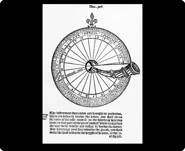 Diagram of a Nocturnal, illustration from The Art of Navigation