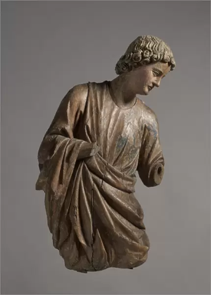 Angel, c. 1250 (walnut with traces of gilding & polychromy)