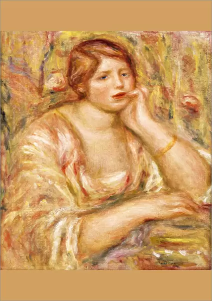 Woman with Hand to her Face; Femme de Face, Accoudee, 1919 (oil on canvas)