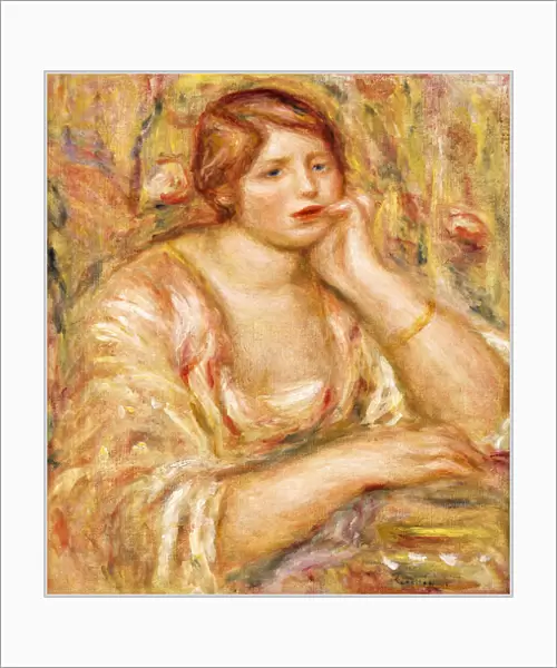 Woman with Hand to her Face; Femme de Face, Accoudee, 1919 (oil on canvas)