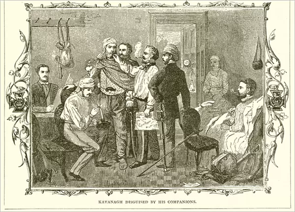 Kavanagh Disguised by his Companions (engraving)