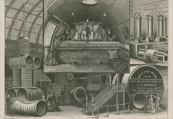 Exhibits at the recent metal trades exhibition held in the Agricultural Hall, Islington (engraving)