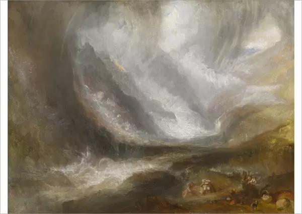 Valley of Aosta: Snowstorm, Avalanche, and Thunderstorm, 1836-37 (oil on canvas)