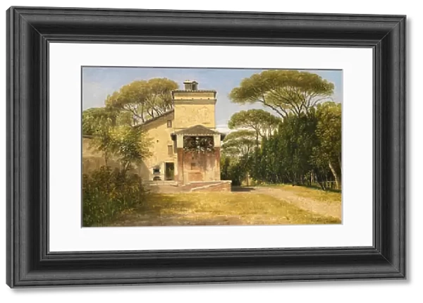Raphaels studio in the garden of Villa Borghese, Rome, 1849 (oil on board)