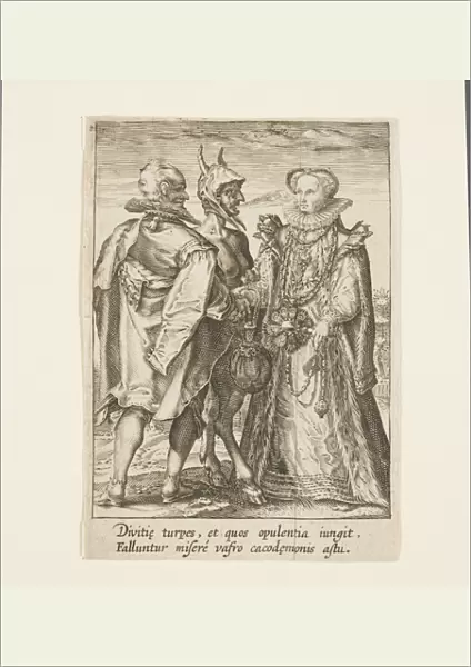 A Marriage Founded on Wealth, Which is the Work of the Devil (engraving)