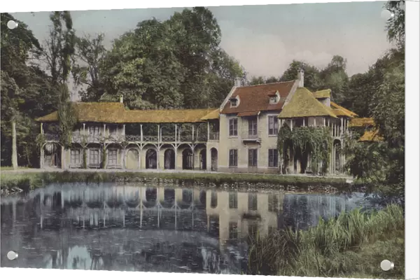 Le Hameau, Maison de la Reine, The Hamlet, The Queens House (coloured photo)