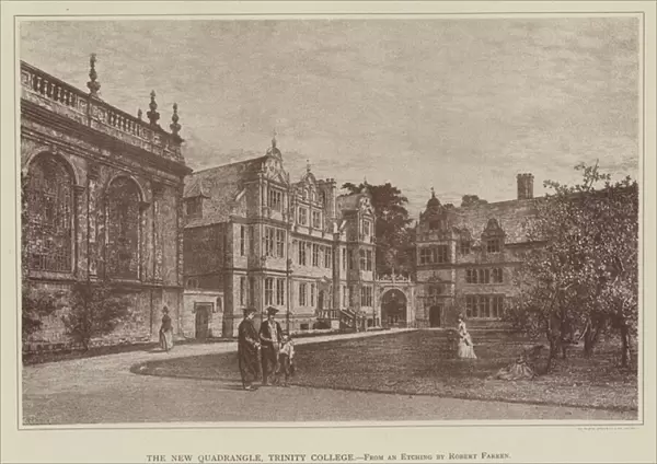 The New Quadrangle, Trinity College (engraving)