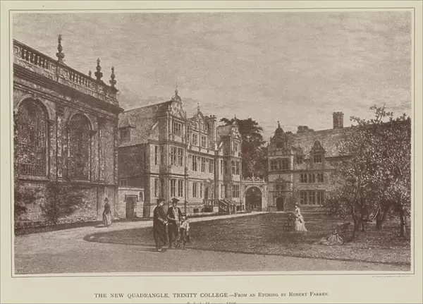 The New Quadrangle, Trinity College (engraving)