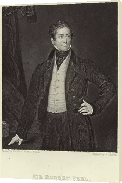 Portrait of Sir Robert Peel (engraving)